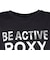 ロキシー（ROXY）水陸両用 フィットネス BE ACTIVE 箔MIXプリント 半袖Tシャツ RST264543 BLK