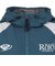 ロキシー（ROXY）フィットネス EARTHY CRISP 配色ダブルジップフーディー パーカー RJK264501 BGR