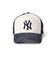 ニューエラ（NEW ERA）キャップ 9FORTY A-Frame トラッカー Laser Burn Out Denim ニューヨーク・ヤンキース 15137…