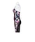 アリーナ（ARENA）水着 レディース 水泳 フィットネスワンピース スパッツ 黒×紺 M-LLサイズ AS6FWF13L BKNV フィットネス水着