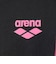 アリーナ（ARENA）水着 レディース 水泳 フィットネスワンピース スパッツ 黒×紺 M-LLサイズ AS6FWF13L BKNV フィットネス水着