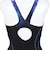 アリーナ（ARENA）水着 レディース 水泳 フィットネスワンピース スパッツ 黒×青 M-LLサイズ AS6FWF06L BKBL フィットネス水着