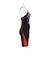 アリーナ（ARENA）水着 レディース 水泳 フィットネスワンピース スパッツ 黒×赤 M-3Lサイズ AS6FWF11L BKRD フィットネス水着