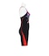 アリーナ（ARENA）水着 レディース 水泳 フィットネスワンピース スパッツ 黒×赤 M-3Lサイズ AS6FWF11L BKRD フィットネス水着