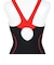 アリーナ（ARENA）水着 レディース 水泳 フィットネスワンピース スパッツ 黒×赤 M-3Lサイズ AS6FWF11L BKRD フィットネス水着
