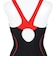 アリーナ（ARENA）水着 レディース 水泳 フィットネスワンピース スパッツ 黒×赤 M-3Lサイズ AS6FWF11L BKRD フィットネス水着