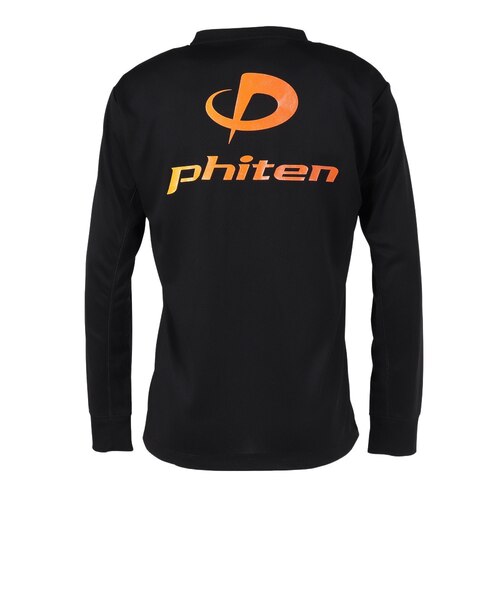 ファイテン（PHITEN）バレーボールウェア 長袖ラメグラデ Tシャツ BK