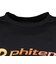 ファイテン（PHITEN）バレーボールウェア 長袖ラメグラデ Tシャツ BK/OR 3126JG72420