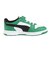 プーマ（PUMA）ジュニアスニーカー スポーツシューズ リバウンドスラム ロウ PS グリーン 40829305 スポーツ カジュアル シューズ