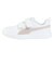 プーマ（PUMA）ジュニアスニーカー スポーツシューズ コートフレックス グリッツ PS ホワイト ピンク 40838101 スポーツ カジュアル シューズ