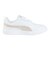 プーマ（PUMA）ジュニアスニーカー スポーツシューズ コートフレックス グリッツ PS ホワイト ピンク 40838101 スポーツ カジュアル シューズ
