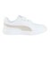 プーマ（PUMA）ジュニアスニーカー スポーツシューズ コートフレックス グリッツ PS ホワイト ピンク 40838101 スポーツ カジュアル シューズ