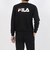 フィラ（FILA）テニスウェア リニアロゴ グラフィックスウェットシャツ CE6FBM023-BK0