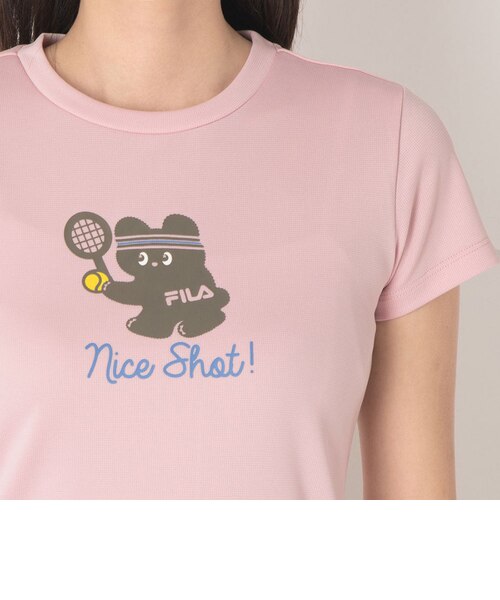 フィラ（FILA）テニスウェア グラフィックTシャツ CZ6FGW026-LPK
