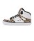 ディーシーシューズ（DC SHOES）スニーカー ピュア ハイトップ SE SN  26FW ホワイト ブラウン DM264303 WCO ボーダーシューズ …