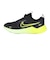 ナイキ（NIKE）ジュニアスポーツシューズ ベルクロ ベルト付き スニーカー コスミック ランナー LGT PS ブラック グリーン IU8572-032