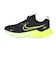 ナイキ（NIKE）ジュニアスポーツシューズ ベルクロ ベルト付き スニーカー コスミック ランナー LGT PS ブラック グリーン IU8572-032
