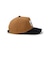 ニューエラ（NEW ERA）ジュニア キャップ Youth 9FORTY A-Frame Duck Canvas ウーブンパッチ ライトブロンズ ネイビーコー…