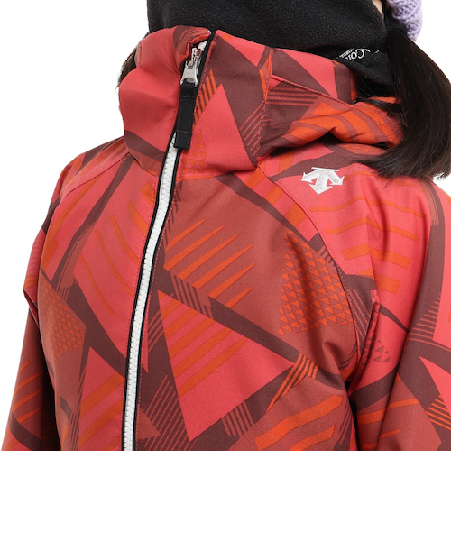 最終価格　DESCENTE レッド スキーウェア 上下セット デサント（DESCENTE）ジュニア スキースーツ 上下セット