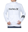 ハーレー（HURLEY）ラッシュガード 長袖 パーカー RASH ONE AND ONLY MRG2310036-WHT 速乾 UVカット
