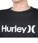 ハーレー（HURLEY）UPF50+ 軽量 速乾 ストレッチ ラッシュガード 長袖 RASH ONE AND ONLY MRG2310033-BLK