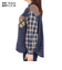 クリフメイヤー（KRIFF MAYER）カジュアルシャツ 長袖 マルチチェックシャツ 2315804L-79:NAVY ネイビー×イエロー