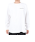 ディーシーシューズ（DC SHOES）長袖Tシャツ  メンズ AUTHENTIC OBLIQUE ロゴ23FWDLT234064WHT