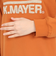 クリフメイヤー（KRIFF MAYER）裏起毛ユルクルー サガラ刺繍 2327806L-45:ORANGE トレーナー スウェット
