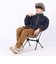 クリフメイヤー（KRIFF MAYER）トレーナー スウェット 裏起毛 マルチカラー ハーフジップ 2327801-79 NAVY ネイビー 綿100