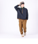 クリフメイヤー（KRIFF MAYER）トレーナー スウェット 裏起毛 マルチカラー ハーフジップ 2327801-79 NAVY ネイビー 綿100