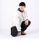 クリフメイヤー（KRIFF MAYER）トレーナー スウェット 裏起毛 マルチカラー ハーフジップ 2327801-8 IVORY アイボリー 綿100