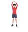 デュアリグ（DUARIG）サッカーウェア ジュニア ドライプラス ストレッチハイネック 3S0009-SCWR-742ES RED