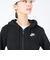 ナイキ（NIKE）NSW クラブ フリース フルジップ長袖フーディー DQ5472-010 ブラック