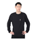 クリフメイヤー（KRIFF MAYER）ワンポイント シンプル 長袖Tシャツ キャンプラビットロンT ミニ刺繍 2337808-19:BLACK ブラック ユ…