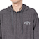 ビラボン（BILLABONG）ラッシュガード 長袖 ジップフーディー SURF FLEX ZIP BE011860 BKH ブラック