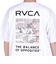 ルーカ（RVCA）tシャツ 半袖 ホワイト THRASHED BOX 半袖Tシャツ BE041224 WHT