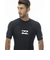 ビラボン（BILLABONG）ラッシュガード 半袖 ハイネック BE011850 BLK