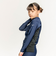 ナイキ（NIKE）ジュニア ラッシュガード ガールズ 女の子 長袖 ハイドロガード 120～170cm 1991084-008