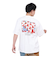 ゴースローキャラバン（GOSLOWCARAVAN）USA/C スクエアLOGOバックプリントゆったりTシャツ 321913A WHT