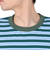 クリフメイヤー（KRIFF MAYER）チルタイムマルチボーダー半袖Tシャツ 2343100-65:GREEN