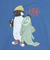 クリフメイヤー（KRIFF MAYER）ヴィンテージライク アニマル 半袖Tシャツ ペンギン 2347205-74:BLUE ブルー ユニセックス仕様