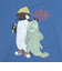 クリフメイヤー（KRIFF MAYER）ヴィンテージライク アニマル 半袖Tシャツ ペンギン 2347205-74:BLUE ブルー ユニセックス仕様