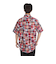 クリフメイヤー（KRIFF MAYER）パッチワークリラックス半袖チェックシャツ 2353100:35:RED