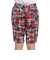 クリフメイヤー（KRIFF MAYER）チェック柄 ショートパンツ パッチワークショーツ 2353101X:35:RED レッド