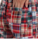 クリフメイヤー（KRIFF MAYER）チェック柄 ショートパンツ パッチワークショーツ 2353101X:35:RED レッド