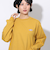 クリフメイヤー（KRIFF MAYER）ロゴプリントロンT 長袖Tシャツ 2417828L 55 YELLOW