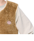 クリフメイヤー（KRIFF MAYER）ボア ベスト ノーカラーシャギーボアベスト 2414412L 20 BEIGE ベージュ レイヤードコーデ