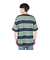 ハーレー（HURLEY）オーバーサイズド ボーダー 半袖Tシャツ MSS2411019-GRN