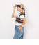 ハーレー（HURLEY）CROP BORDER 半袖Tシャツ 24 WSS2320043-BRW