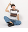 ハーレー（HURLEY）CROP BORDER 半袖Tシャツ 24 WSS2320043-BRW
